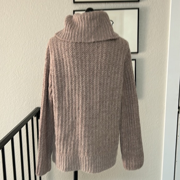 Cozy Beige Turtleneck Sweater - Picture 9 of 12